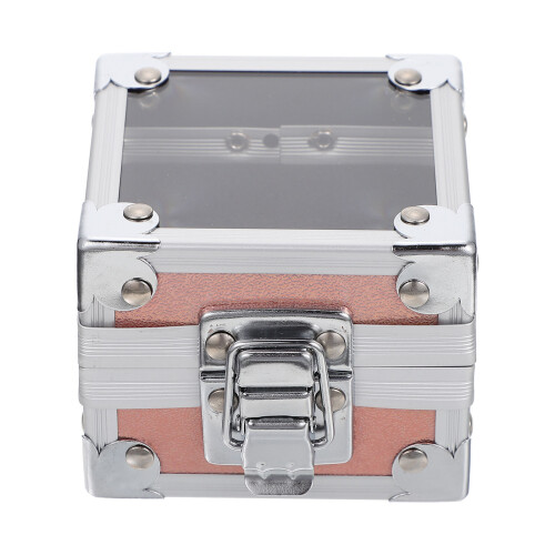1Boîte Présentation Têtes Perceuse Ongles Aluminium Argent