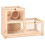 Berkfield Hamster Cage 81x40x60 cm Solid Wood Fir 1