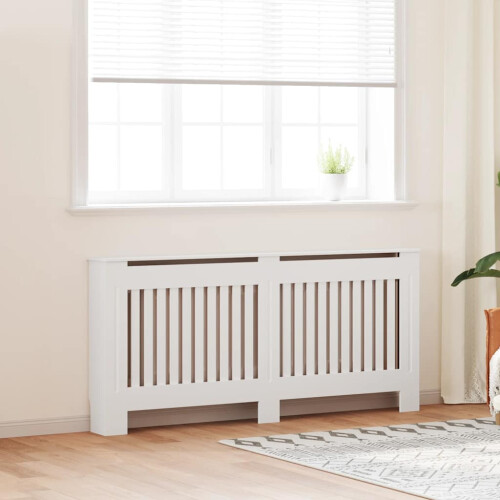Berkfield Radiator Cover White 172 cm Engineered Wood