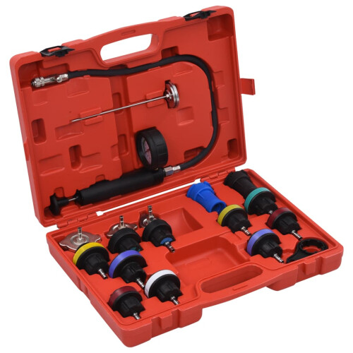 Berkfield 18 Piece Cooling System & Radiator Cap Pressure Tester