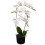 Berkfield Artificial Orchid Plant with Pot 65 cm White 1