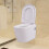 Berkfield Wall Hung Toilet Ceramic White 1