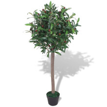 Berkfield Artificial Bay Tree Plant with Pot 120 cm Green