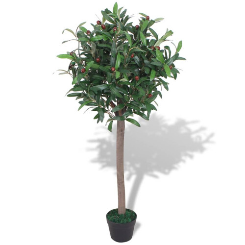 Berkfield Artificial Bay Tree Plant with Pot 120 cm Green