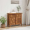 Berkfield Sideboard Solid Mahogany Wood 75x30x65 cm 1
