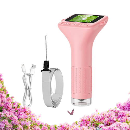 Handheld Microscope 1000X  Magnification with Clear Optical Lenses for Kids Students STEM Learning