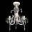 Crystal Pendant Ceiling Lamp Chandelier Elegant White 1