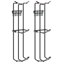 Berkfield Barrel Jump Cups 2 pcs Black Steel
