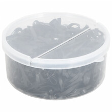 Berkfield Braiding Bands for Horse 500 pcs Black Silicone