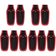 10Pcs Black Canvas Pruner Shears Cover Lightweight Garden Tool Pouch