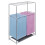 2-Section Laundry Sorter Hamper with a Top Shelf for Drying 1