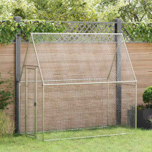Berkfield Chicken Cage Silver 200x100x190 cm Galvanised Steel