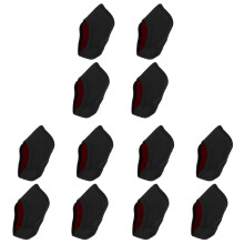 6Pairs Comfortable Black Heel Warm Covers for Home Heel Support
