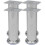 4 Round Sofa Legs Chrome 180 mm 1