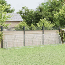 Berkfield Chicken Cage Silver 600x105x120 cm Galvanised Steel