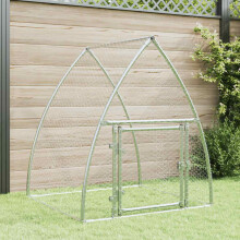 Berkfield Chicken Cage Silver 100x105x120 cm Galvanised Steel
