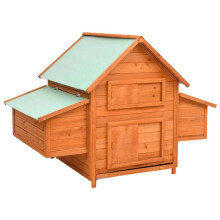 Berkfield Chicken Coop 150x96x110 cm Solid Firwood