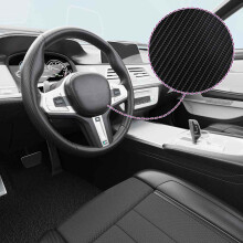 Berkfield Car Films 2 pcs 4D Black 100x150 cm+50x150 cm