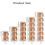 3 Tier 360 Degree Rotating Bookshelf Tower, Solid Wood Bookcase with Double Layer Base for Small Spaces 2