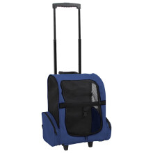 Berkfield Foldable Multipurpose Pet Trolley Blue