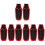 8Pcs Black Canvas Pruner Shears Covers Large Capacity Tool Holders 1