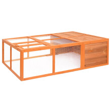 Berkfield Garden Animal Cage 150x100x50 cm Solid Firwood