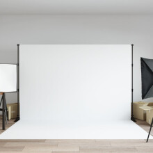 Berkfield Backdrop Stand Black 305x243 cm Steel