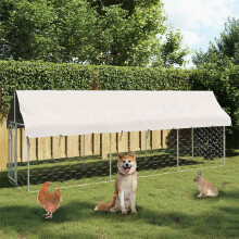 Berkfield Outdoor Dog Kennel with Roof 400x100x150 cm