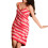 Spa Look Breathable Bath Towel Wrap-Red and white stripe 1