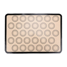 Siliconen bakmat dubbele ringen patroon hittebestendig-Zwart