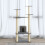 Berkfield Cat Tree with Sisal Scratching Posts Light Grey 110 cm 1