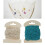 Filet de poisson en coton bleu et Beige, 2 pièces, pour 2