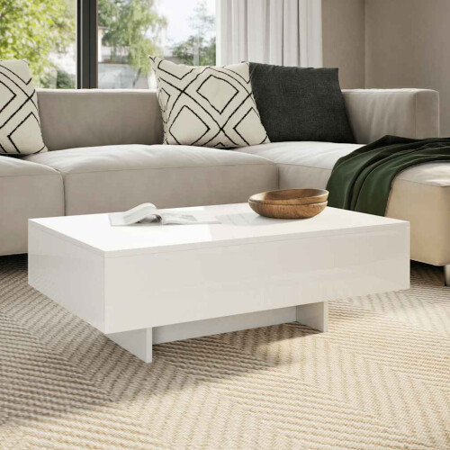 Berkfield Coffee Table High Gloss White