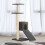 Berkfield Cat Tree with Sisal Scratching Posts Dark Grey 92 cm 1