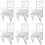 Berkfield Dining Chairs 6 pcs White Pinewood 1