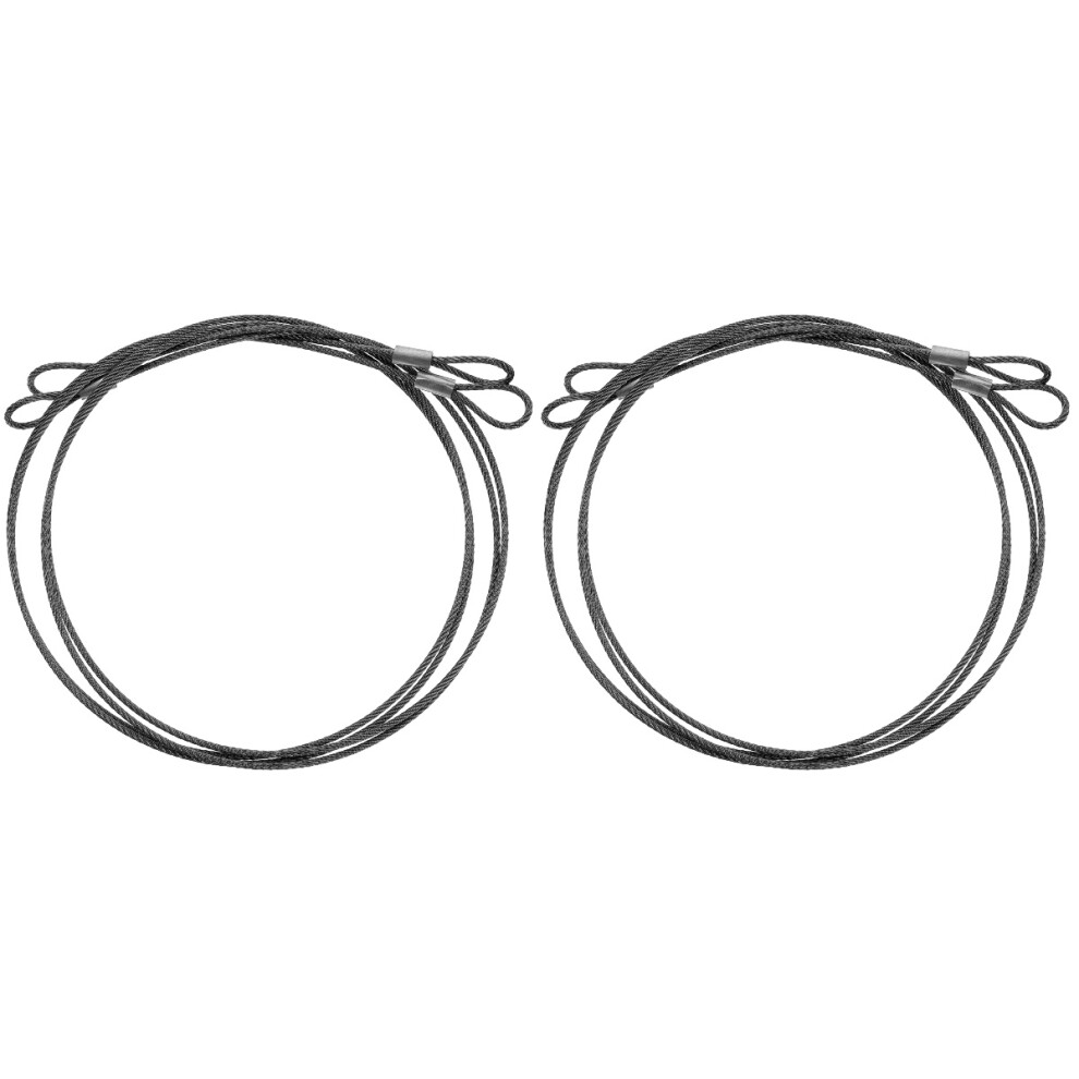 4Pcs Silver Braided Safety Cables Steel Wire For Luggage Lock And Home 3751679280404