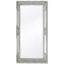 Berkfield Wall Mirror Baroque Style 100x50 cm Silver