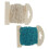 Filet de poisson en coton bleu et Beige, 2 pièces, pour 4