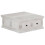 Berkfield Coffee Table White 70x70x30 cm Solid Mango Wood 1