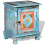 Berkfield Nightstand Solid Mango Wood Blue 1