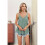Casual Spaghetti Strap Cami Dark Green XL 2