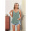 Casual Spaghetti Strap Cami Dark Green XL 4