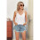 Casual Spaghetti Strap Cami White XXL 6