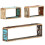 Berkfield 3 Piece Wall Cube Shelf Set Soild Reclaimed Wood 1