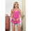 Casual Spaghetti Strap Cami Rose Red XXL 2