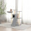 Berkfield Cat Tree with Sisal Scratching Posts Light Grey 83 cm 1