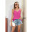 Casual Spaghetti Strap Cami Rose Red XXL 5