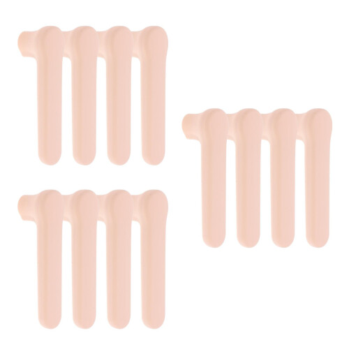 12Pcs Beige Silicone Door Handle Covers High Elastic Cabinet Protector