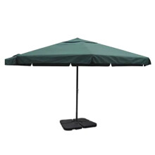 Berkfield Aluminium Garden Parasol with Portable Base Green