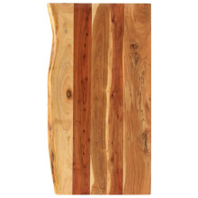 Berkfield Bathroom Vanity Top Solid Acacia Wood 100x52x3.8 cm